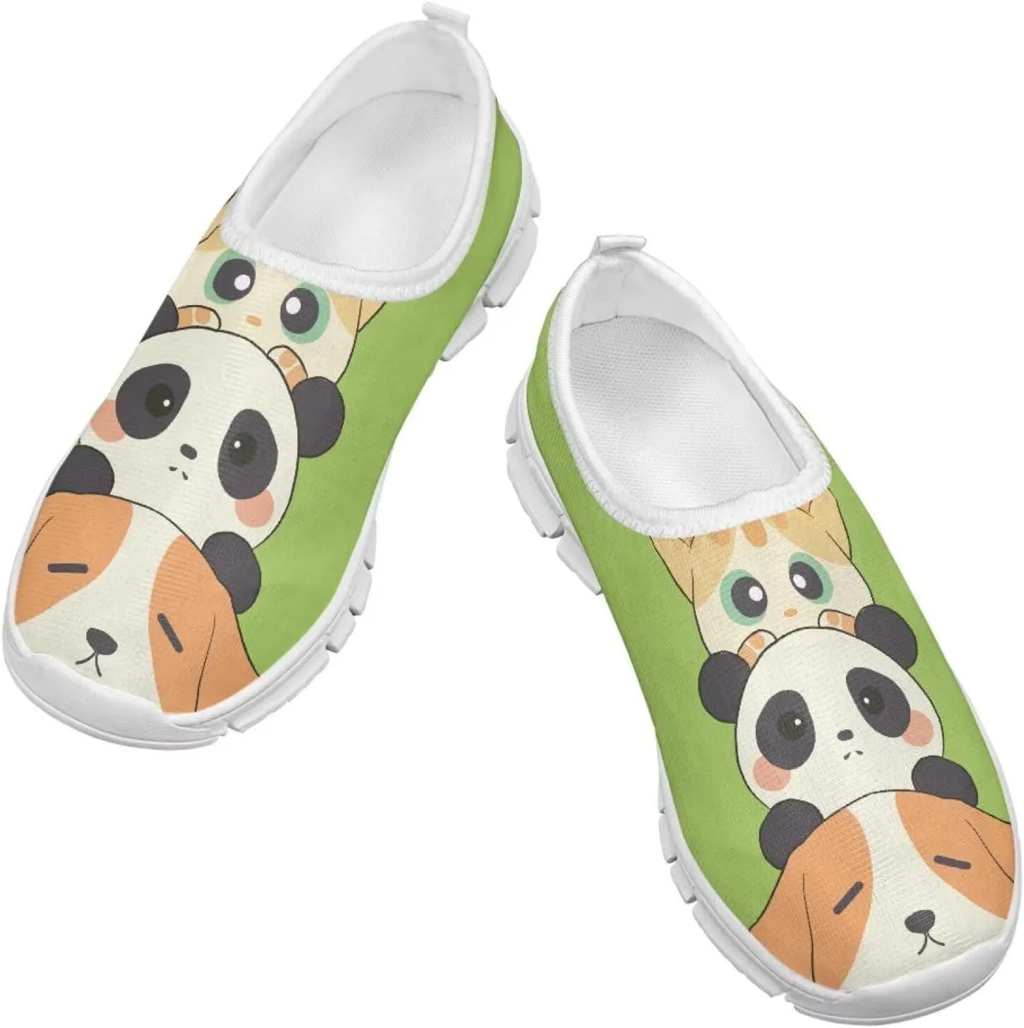 Little Kids Slip On Walking Shoes Breathable Athletic Fitness Shoe Light Elastic Sneakers for Indoor Outdoor Size 11-15 White Sole