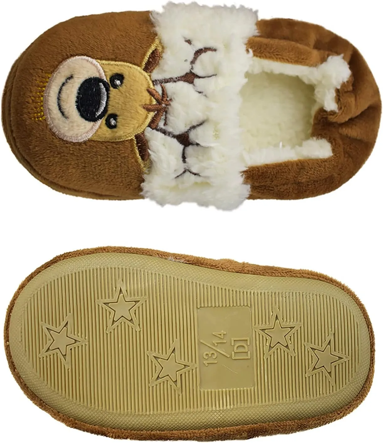 Little Kids/Girls Soft Warm Slippers Toddler Indoor Cute Slip-on Shoes