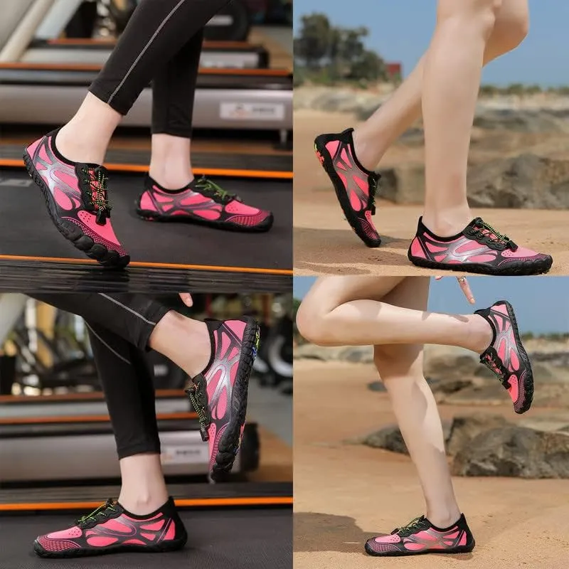 LIZRHA Water Shoes for Men and Women Quick Dry Aqua Swim Barefoot Shoes for Outdoor Fishing Beach Pool Boat Surfing Walking Water Park and Yoqa Activities
