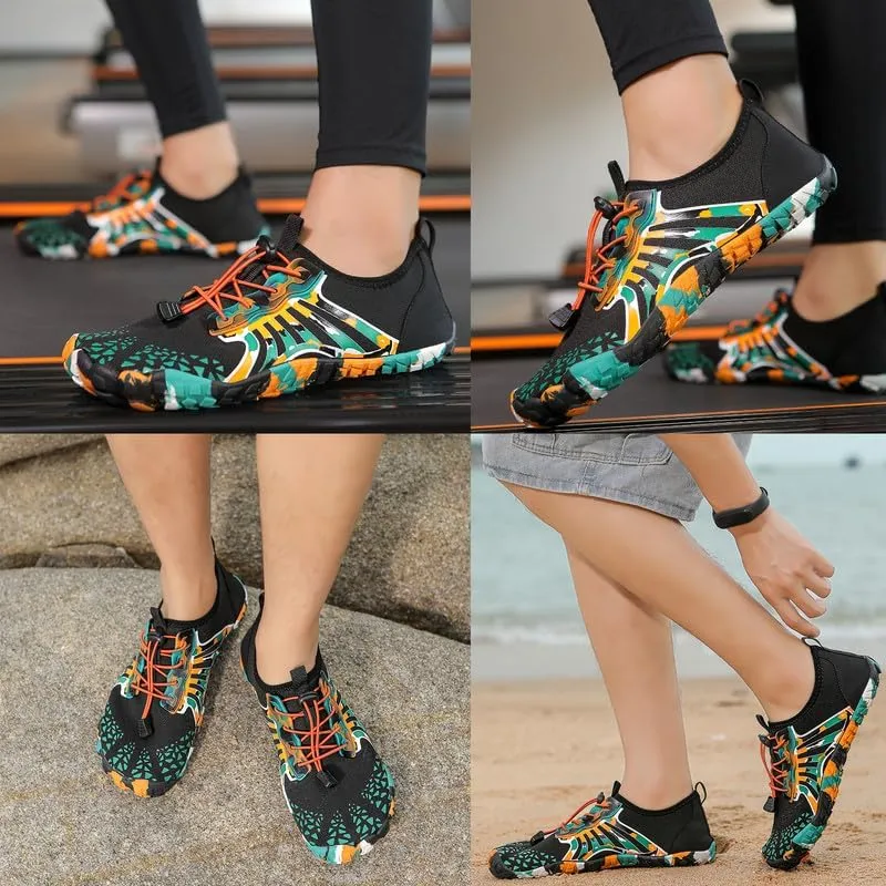 LIZRHA Water Shoes for Men and Women Quick Dry Aqua Swim Barefoot Shoes for Outdoor Fishing Beach Pool Boat Surfing Walking Water Park and Yoqa Activities