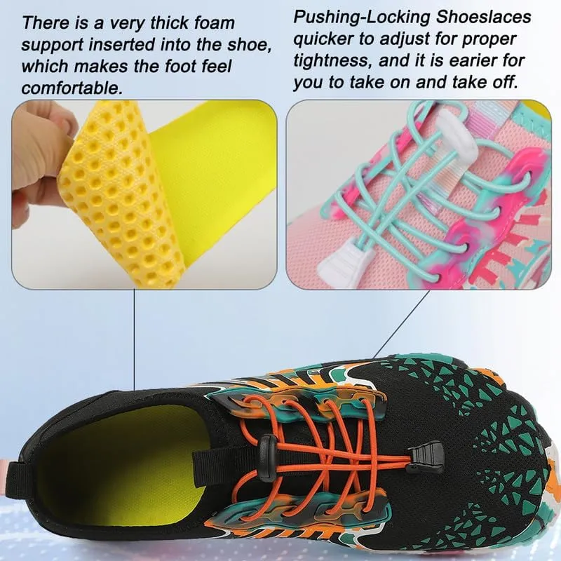 LIZRHA Water Shoes for Men and Women Quick Dry Aqua Swim Barefoot Shoes for Outdoor Fishing Beach Pool Boat Surfing Walking Water Park and Yoqa Activities