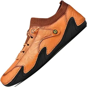 Loafers for Men Shoes Leather Casual Dress Handmade Men's Driving Comfort Fashion Boat Shoe Male