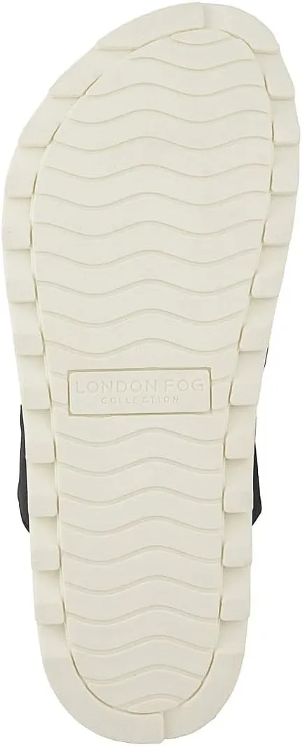 LONDON FOG Womens Noome Comfort Platform Sandal Stretch Fabric Comfort Womens Sandals