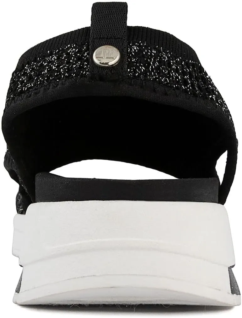 LONDON FOG Womens Noome Comfort Platform Sandal Stretch Fabric Comfort Womens Sandals