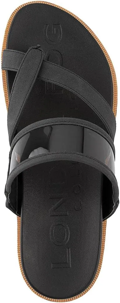 LONDON FOG Womens Noome Comfort Platform Sandal Stretch Fabric Comfort Womens Sandals