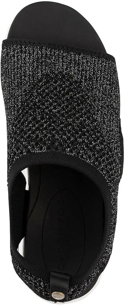 LONDON FOG Womens Noome Comfort Platform Sandal Stretch Fabric Comfort Womens Sandals