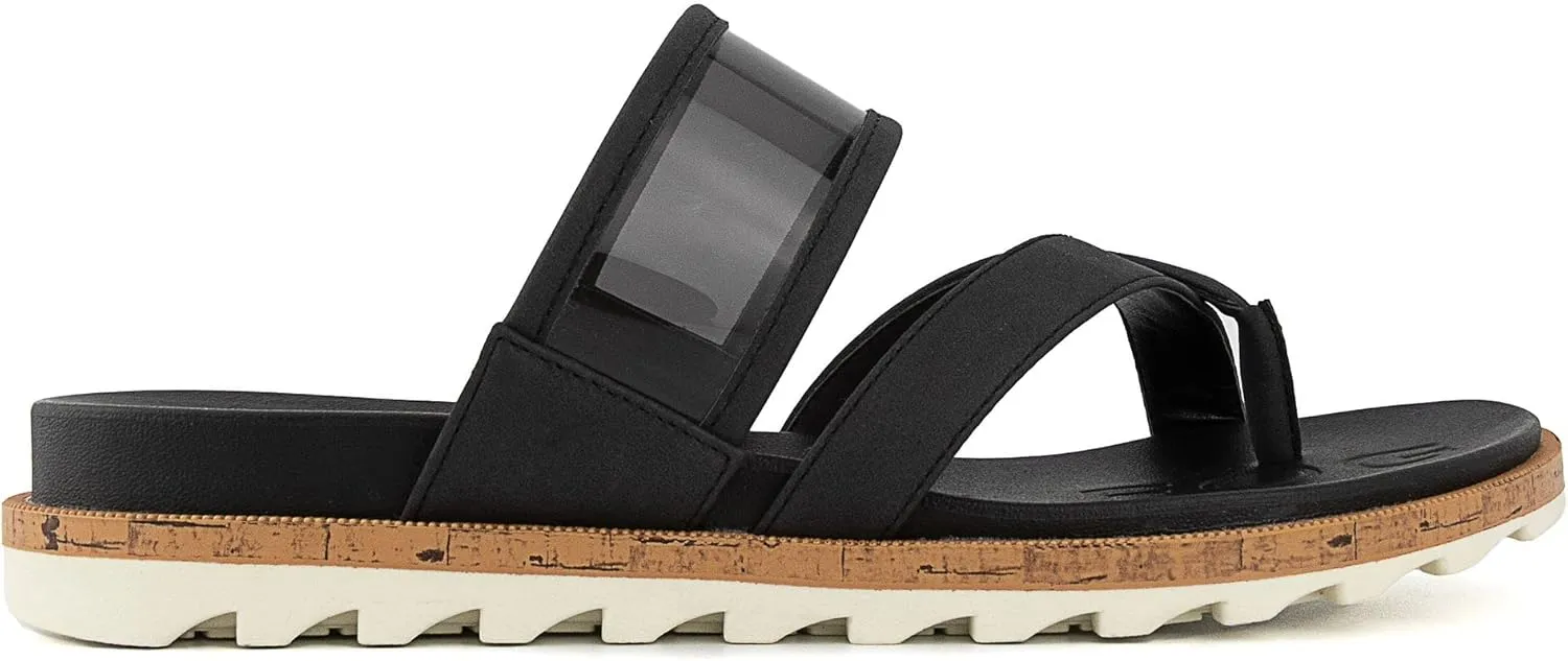 LONDON FOG Womens Noome Comfort Platform Sandal Stretch Fabric Comfort Womens Sandals