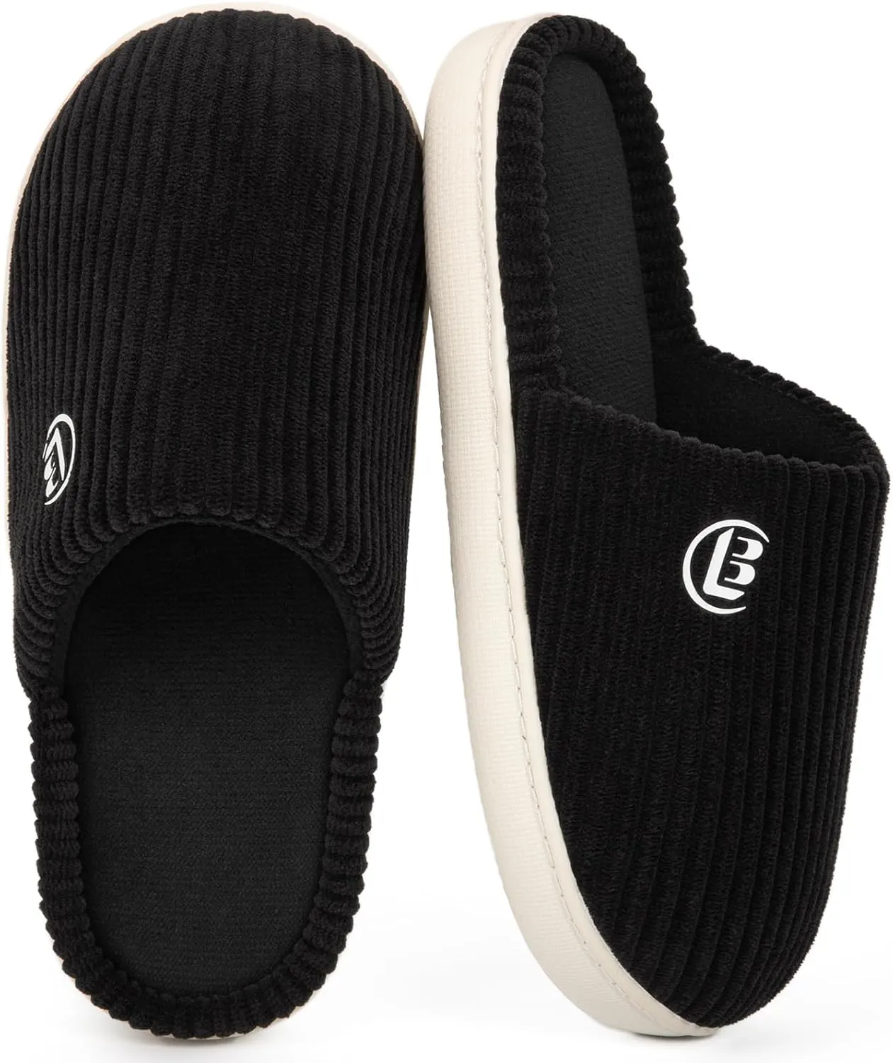 LongBay Women's Slippers Soft Comfy Memory Foam Slip-On Indoor House Shoes with Non-Slip Sole