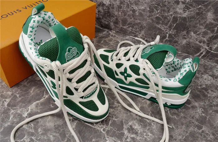 LOUIS VUITTON LV SKATE SNEAKER GREEN WHITE