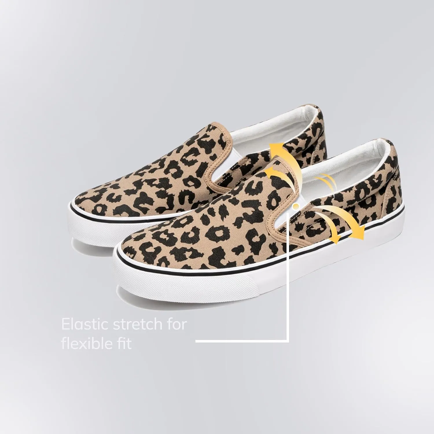 Low-Top Slip Ons Women's Fashion Sneakers Casual Canvas Sneakers for Women Comfortable Flats Breathable Padded Insole Slip on Sneakers Women Low Slip on Shoes
