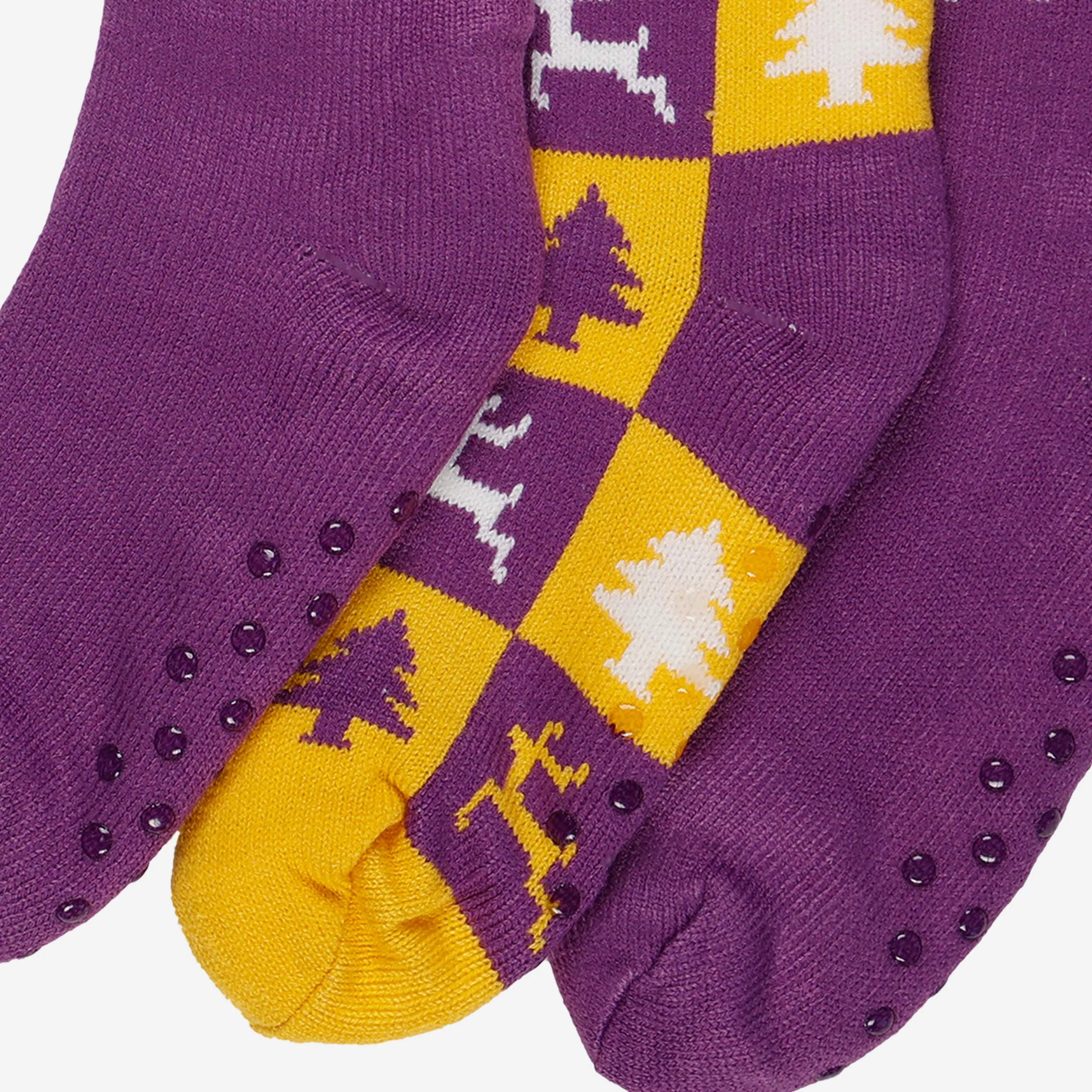 LSU Tigers Womens Fan Footy 3 Pack Slipper Socks