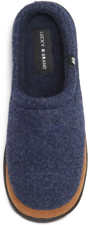 Lucky Brand Boy's Fleece Clog Micro Suede Tab Slippers – Comfortable and Cozy Footwear for Boys