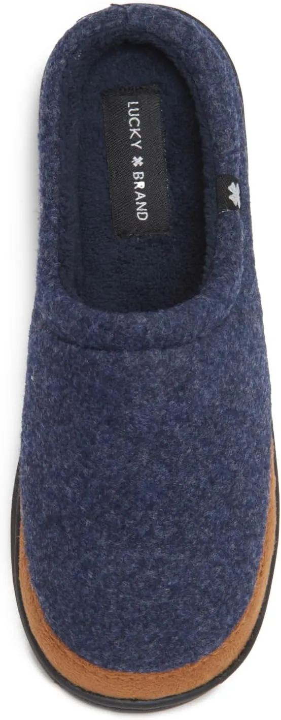 Lucky Brand Boy's Fleece Clog Micro Suede Tab Slippers – Comfortable and Cozy Footwear for Boys