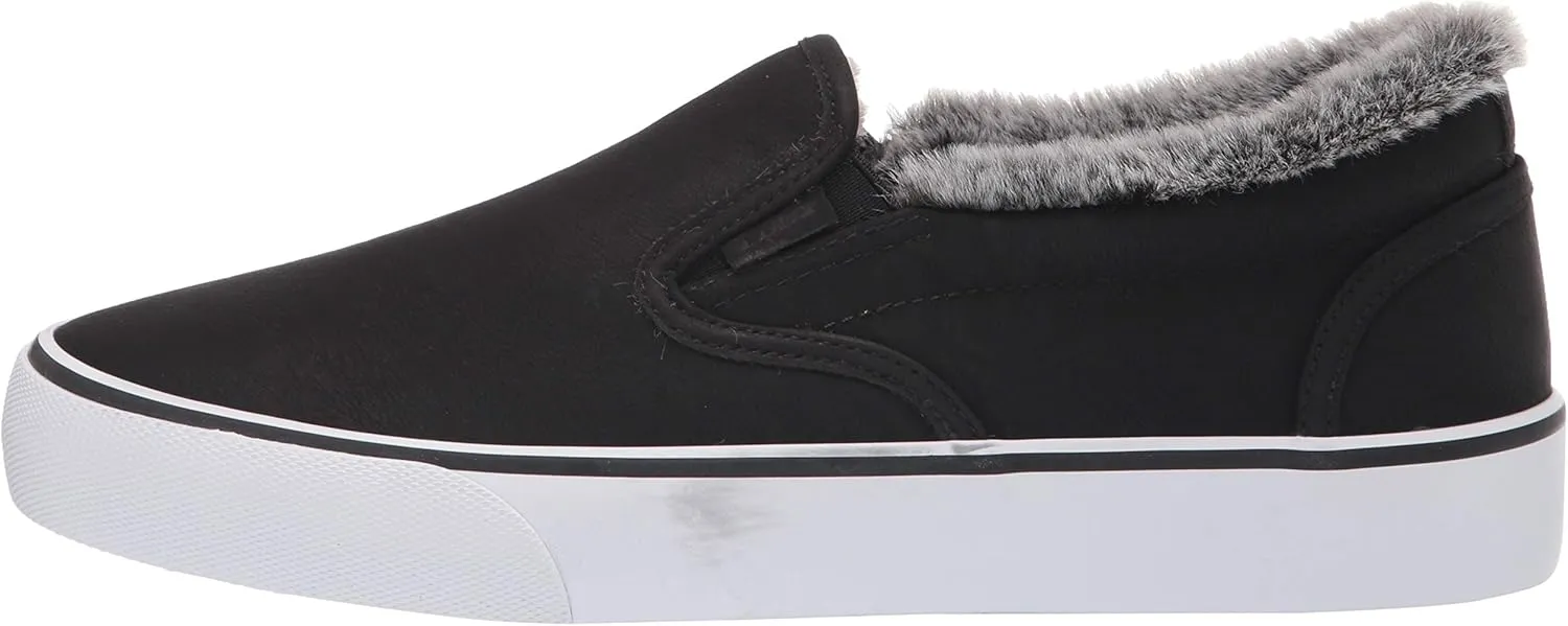 Lugz Women's Clipper LX Faux Fur Classic Slip-on Sneaker