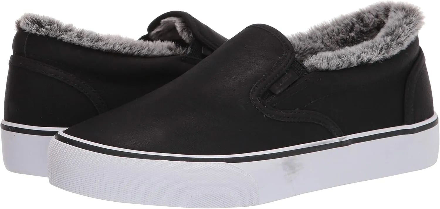 Lugz Women's Clipper LX Faux Fur Classic Slip-on Sneaker