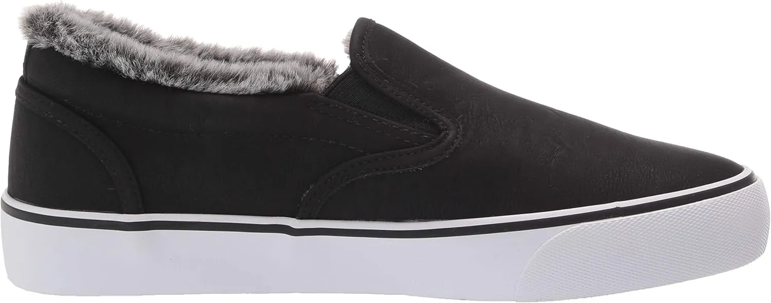 Lugz Women's Clipper LX Faux Fur Classic Slip-on Sneaker