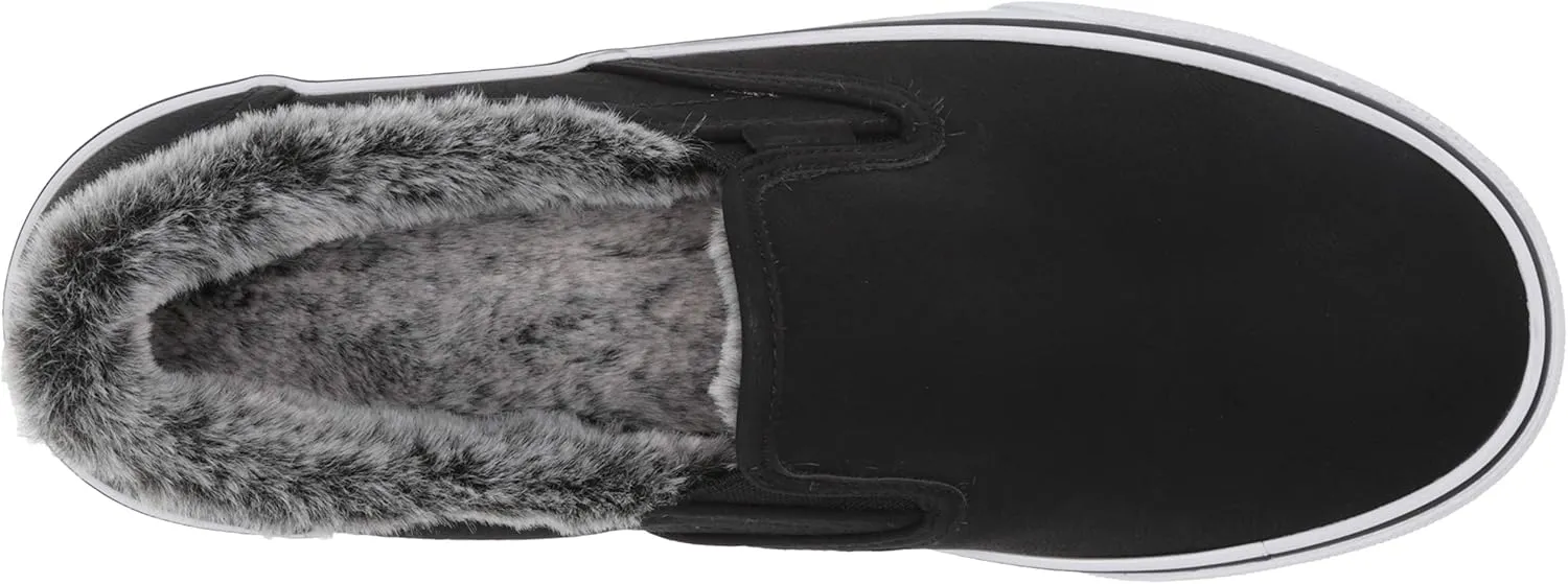Lugz Women's Clipper LX Faux Fur Classic Slip-on Sneaker