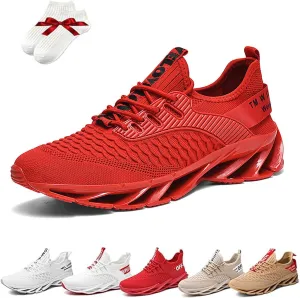 Luniva Shoes, Height Boosting Shoes For Men, Breathable Knitted Non-Slip Slip-On Sneakers