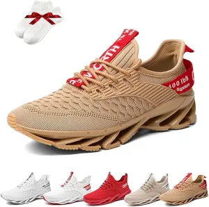 Luniva Shoes, Height Boosting Shoes For Men, Breathable Knitted Non-Slip Slip-On Sneakers