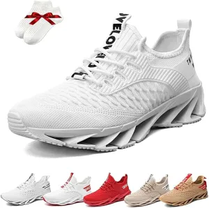 Luniva Shoes, Height Boosting Shoes For Men, Breathable Knitted Non-Slip Slip-On Sneakers