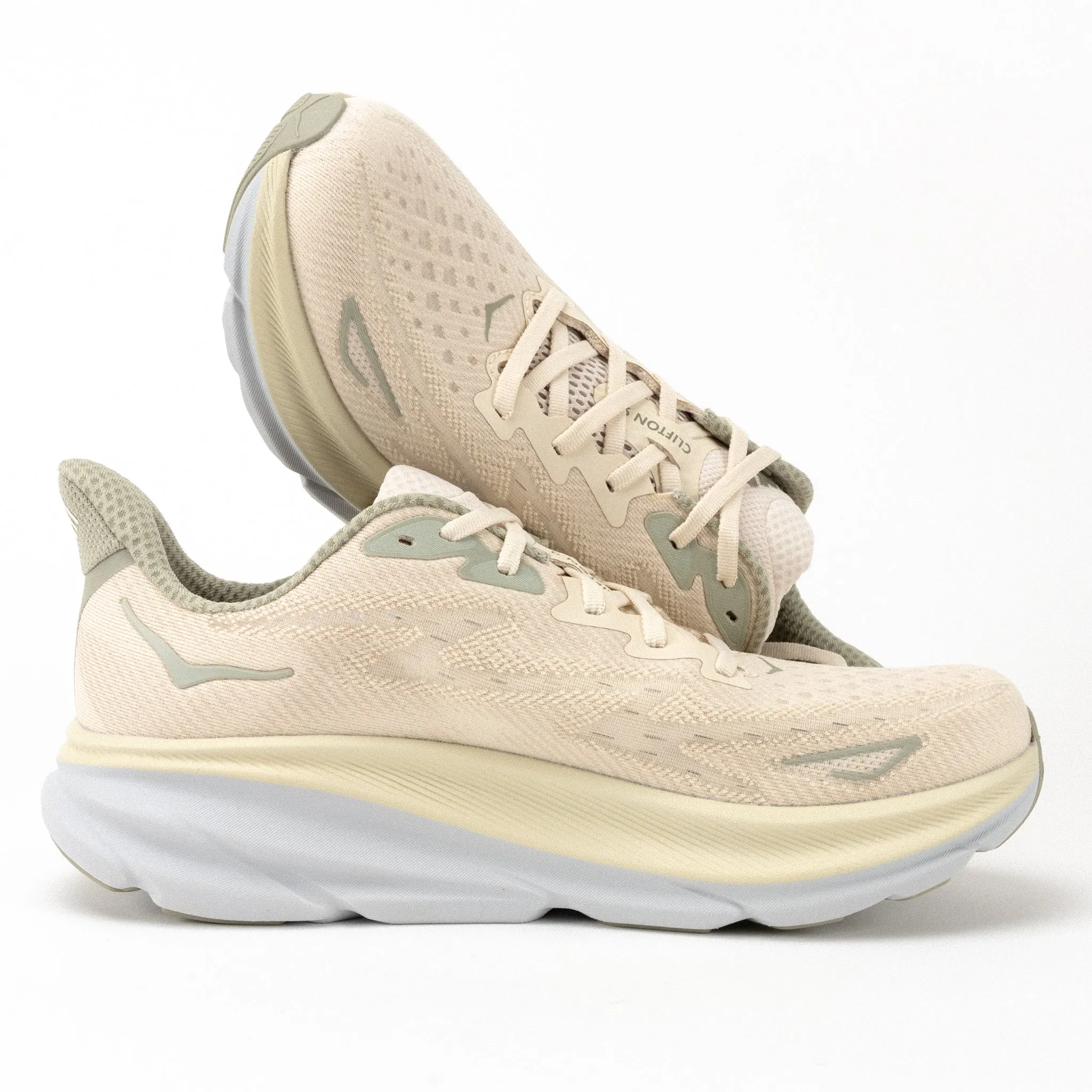 M-CLIFTON 9 - OAT MILK - MESH