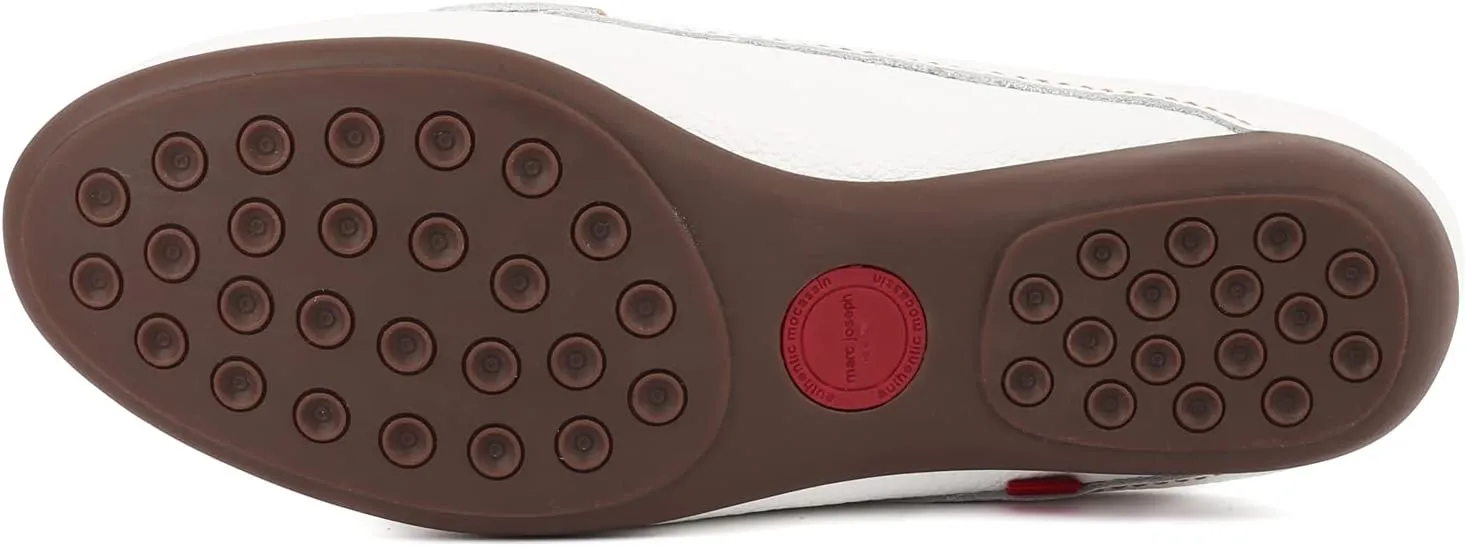 Marc Joseph New York Women's Leather Made in Brazil Luxury Mule Slide with Penny Detail