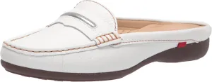 Marc Joseph New York Women's Leather Made in Brazil Luxury Mule Slide with Penny Detail