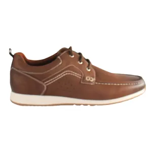 Marcozzi Mens's Moccasin Shoes - Gothenburg - Brown
