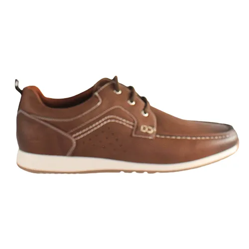 Marcozzi Mens's Moccasin Shoes - Gothenburg - Brown