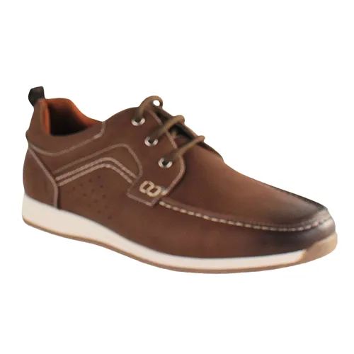 Marcozzi Mens's Moccasin Shoes - Gothenburg - Brown