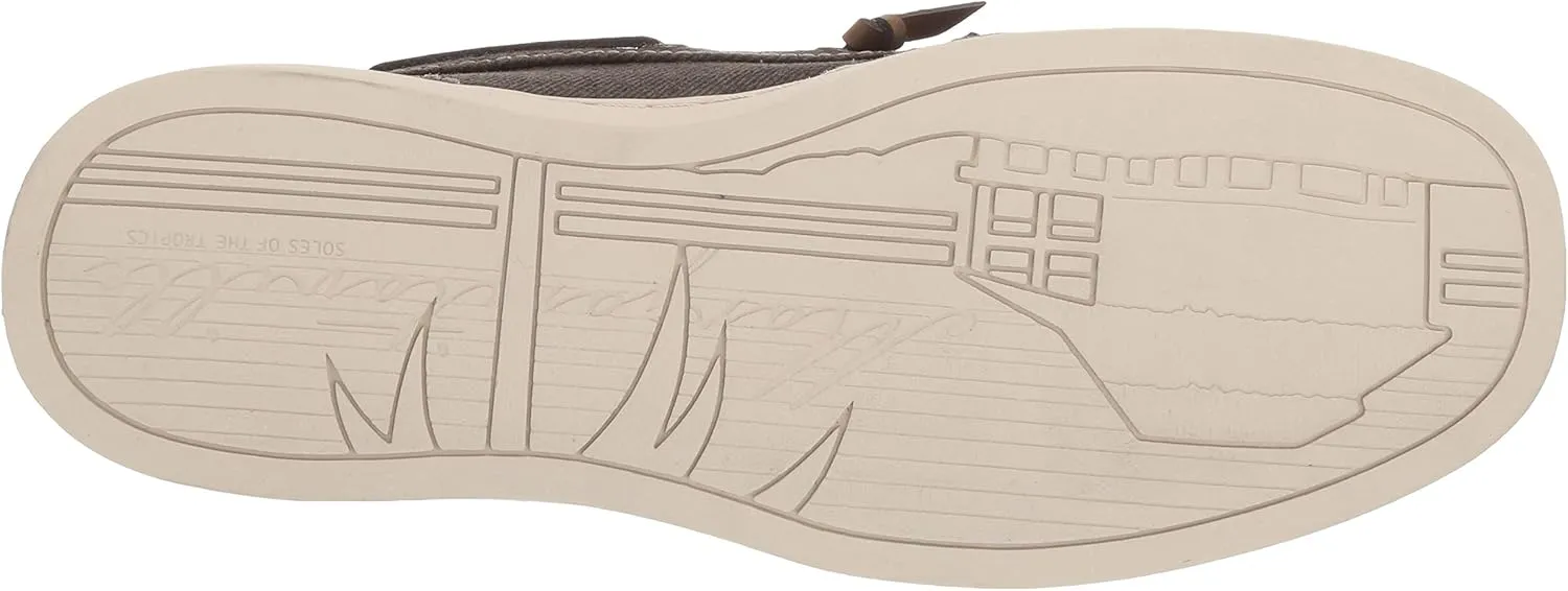Margaritaville Men's Dock Slip on Boat Shoes - Leather Lace, Lightweight Slip on Shoes