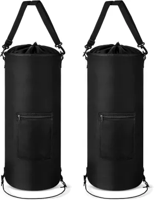 Maxdot 2 Pcs Boat Trash Can Leakproof Boat Trash Bag Reusable Garbage Bag Portable Pontoon Boat Accessories for Storage 10-13 Gal Trash Can with Clips for Boating Fishing Camping Rv