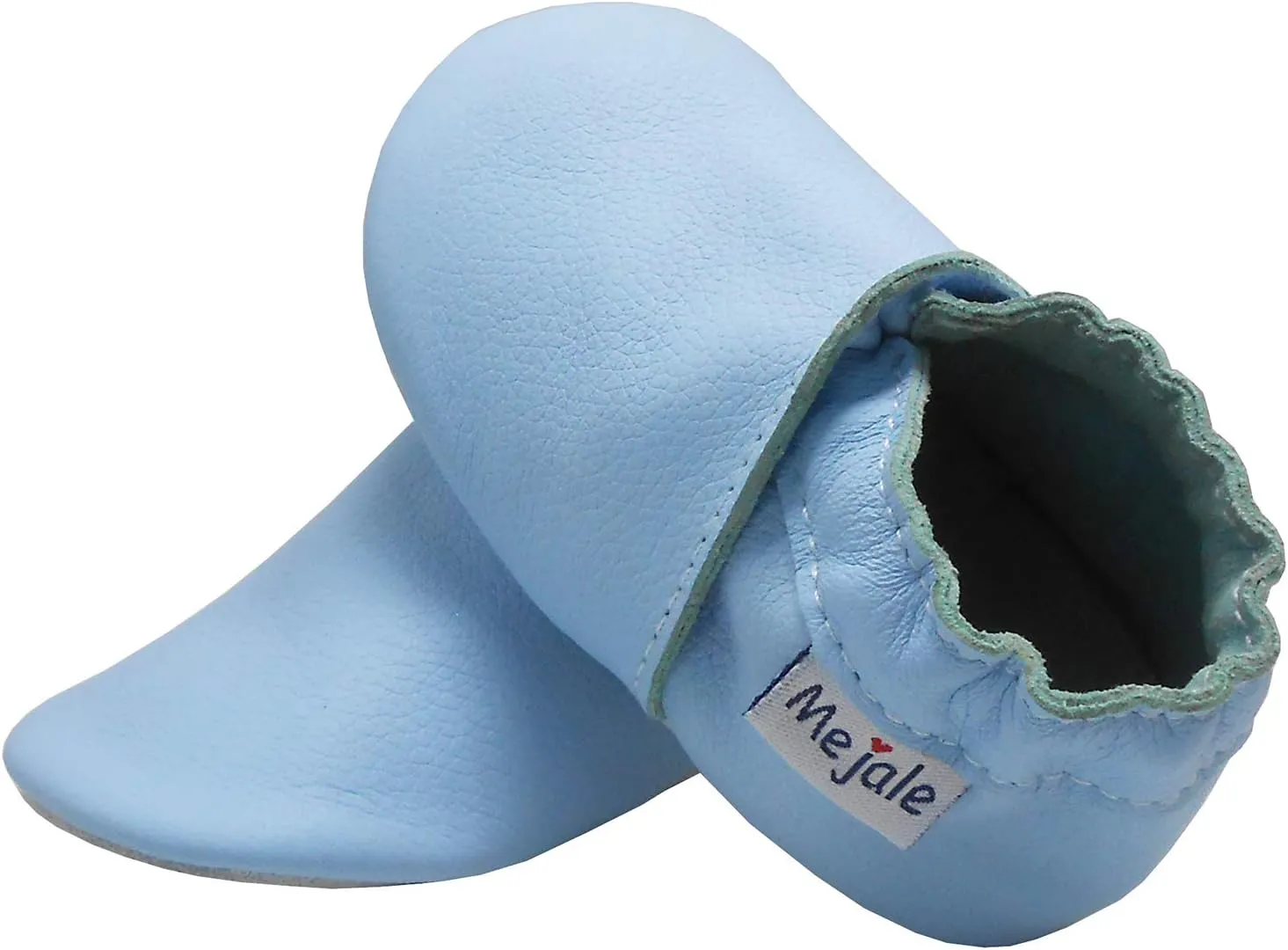 Mejale Baby Boy Girl Shoes Soft Soled Leather Moccasins Anti-Skid Infant Toddler Prewalker