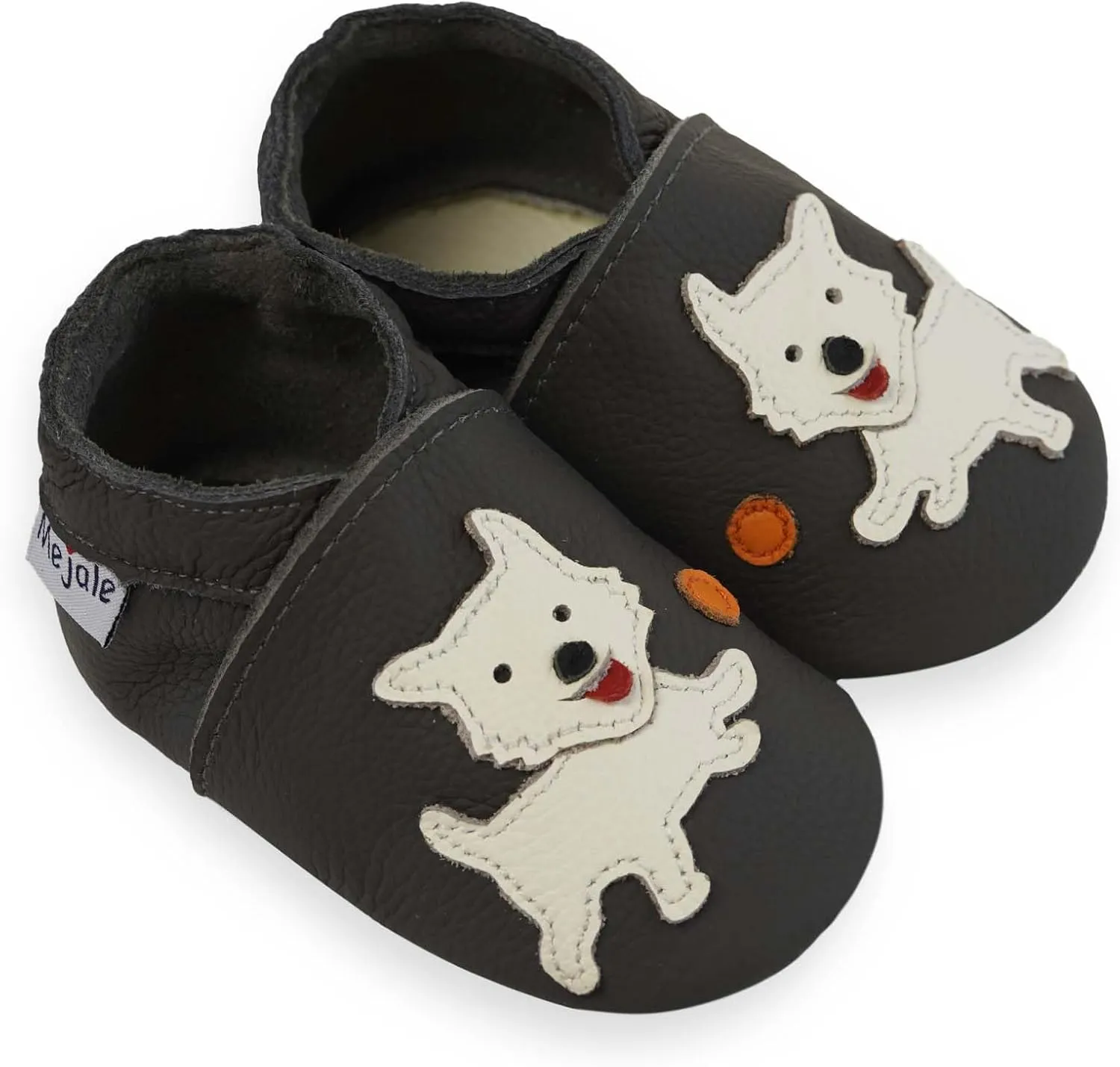 Mejale Baby Shoes Soft Sole Leather Moccasins Cartoon Butterfly Infant Toddler First Walker Slippers