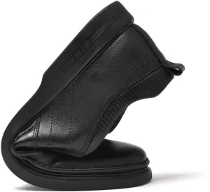 Men Leather Slip On Oxford Dress Shoes Casual Business Soft Bottom Round Toe Waterproof Spring Autumn