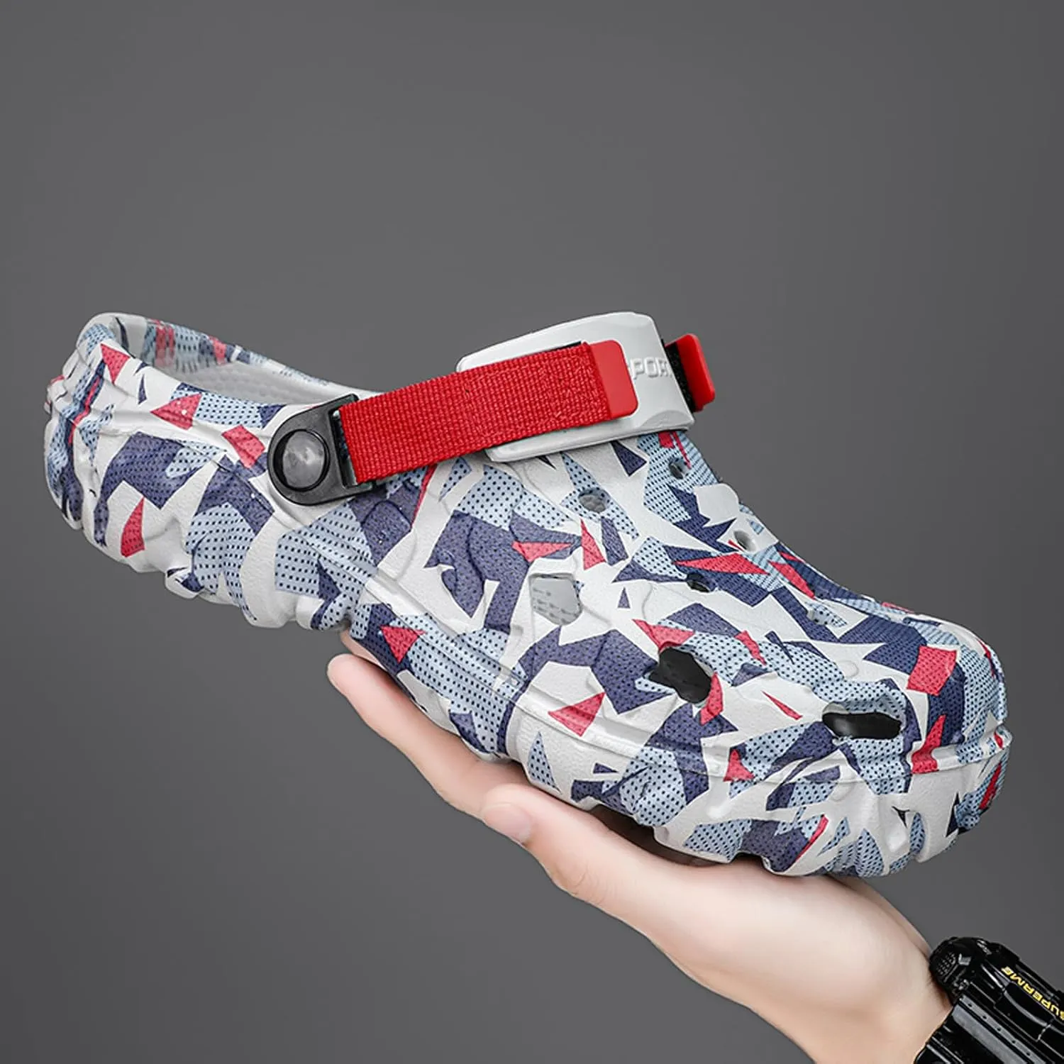 Men Slip On Garden Clogs Shoes: Summer Beach Sandals - Non Slip Outdoor Classic Slippers