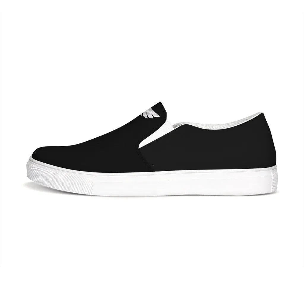 Men's Black Lifestyler Canvas Slip-On Casual Shoe