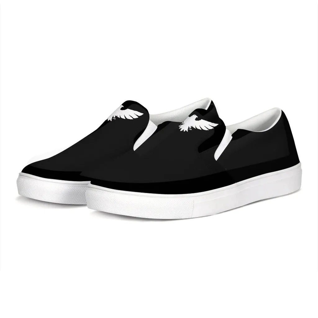 Men's Black Lifestyler Canvas Slip-On Casual Shoe