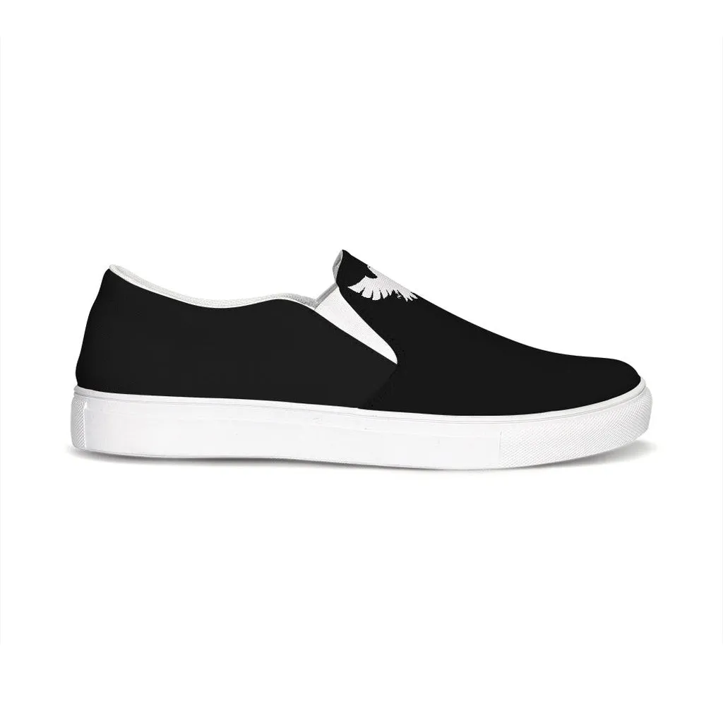 Men's Black Lifestyler Canvas Slip-On Casual Shoe
