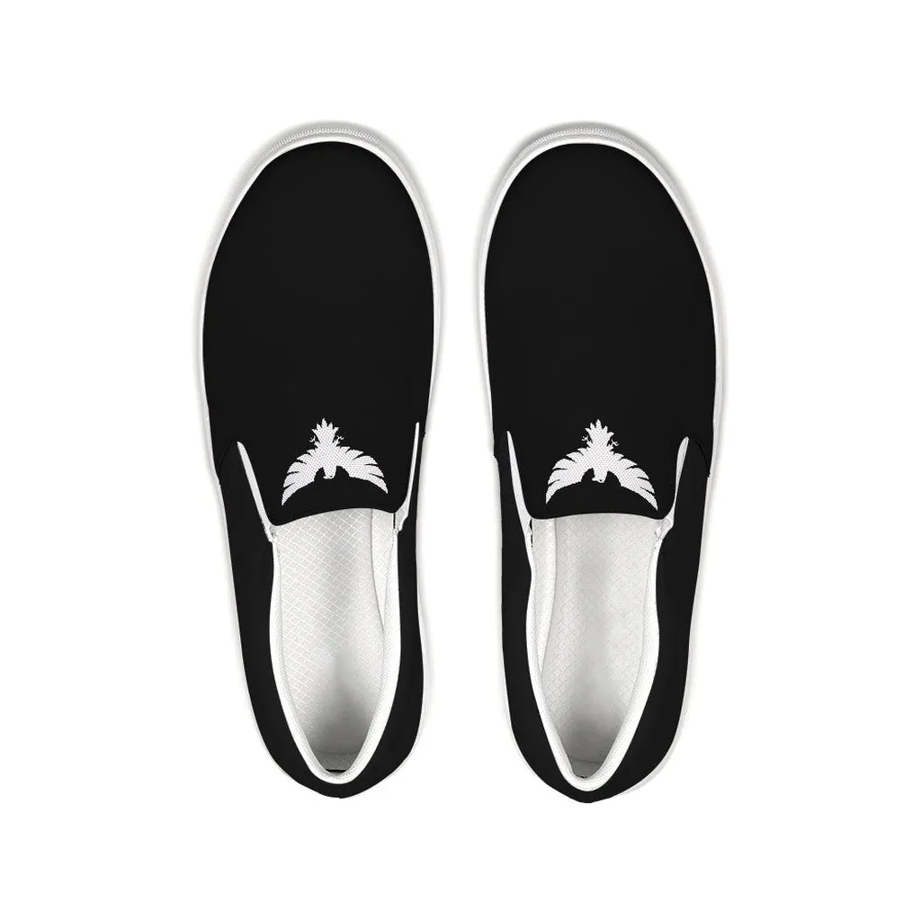 Men's Black Lifestyler Canvas Slip-On Casual Shoe