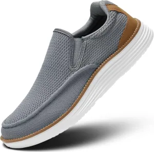Mens Boat Shoes Casual Loafers Slip On Walking Dress Sneakers Mesh Business Oxfords Work Lightweight Soft Sole