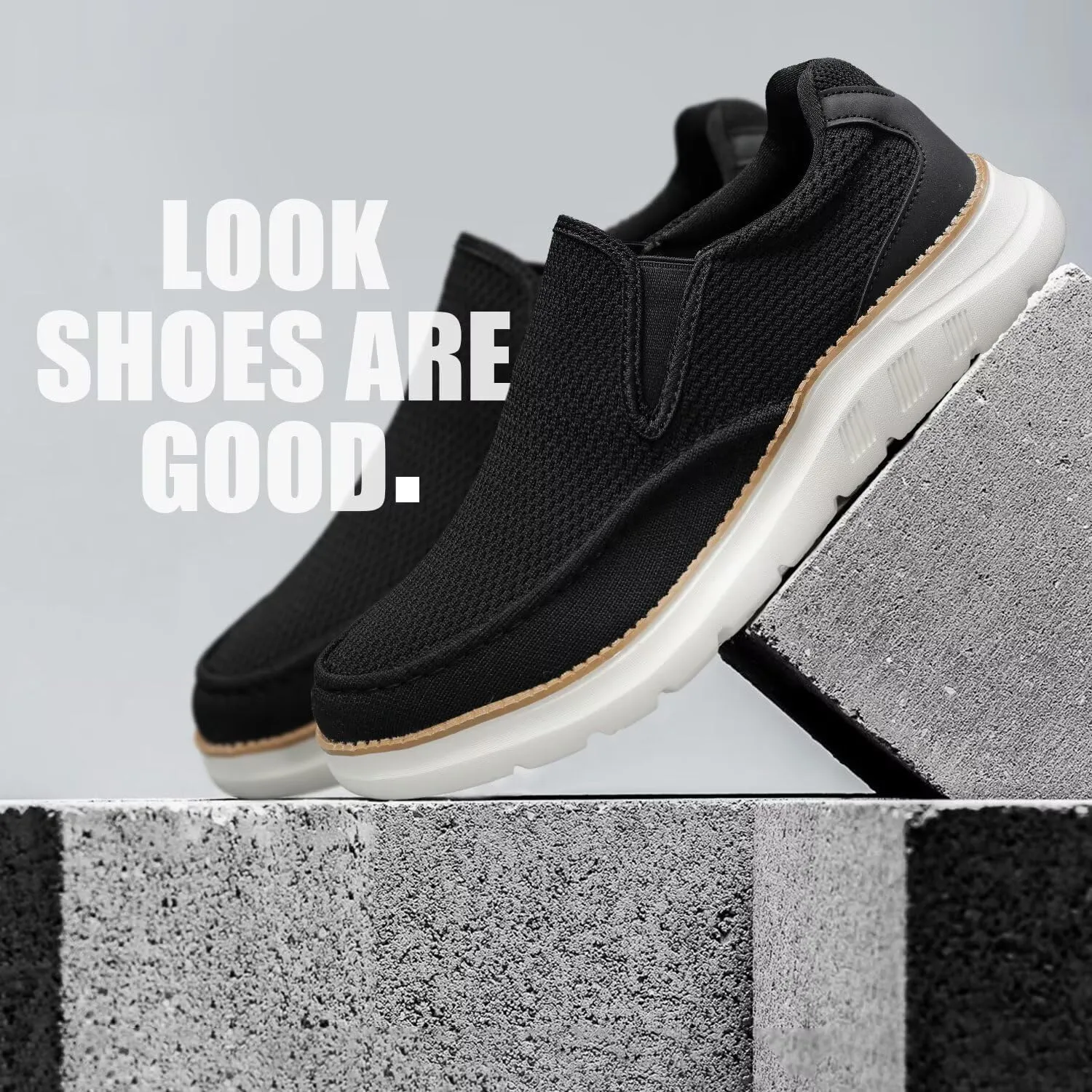 Mens Boat Shoes Casual Loafers Slip On Walking Dress Sneakers Mesh Business Oxfords Work Lightweight Soft Sole
