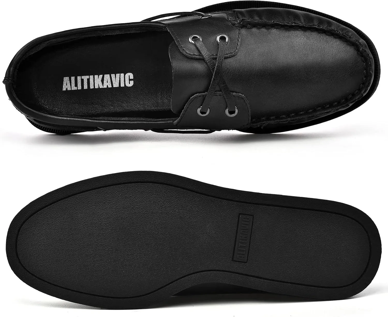 Mens Boat Shoes Leather Casual Dress Shoes Classic Loafers