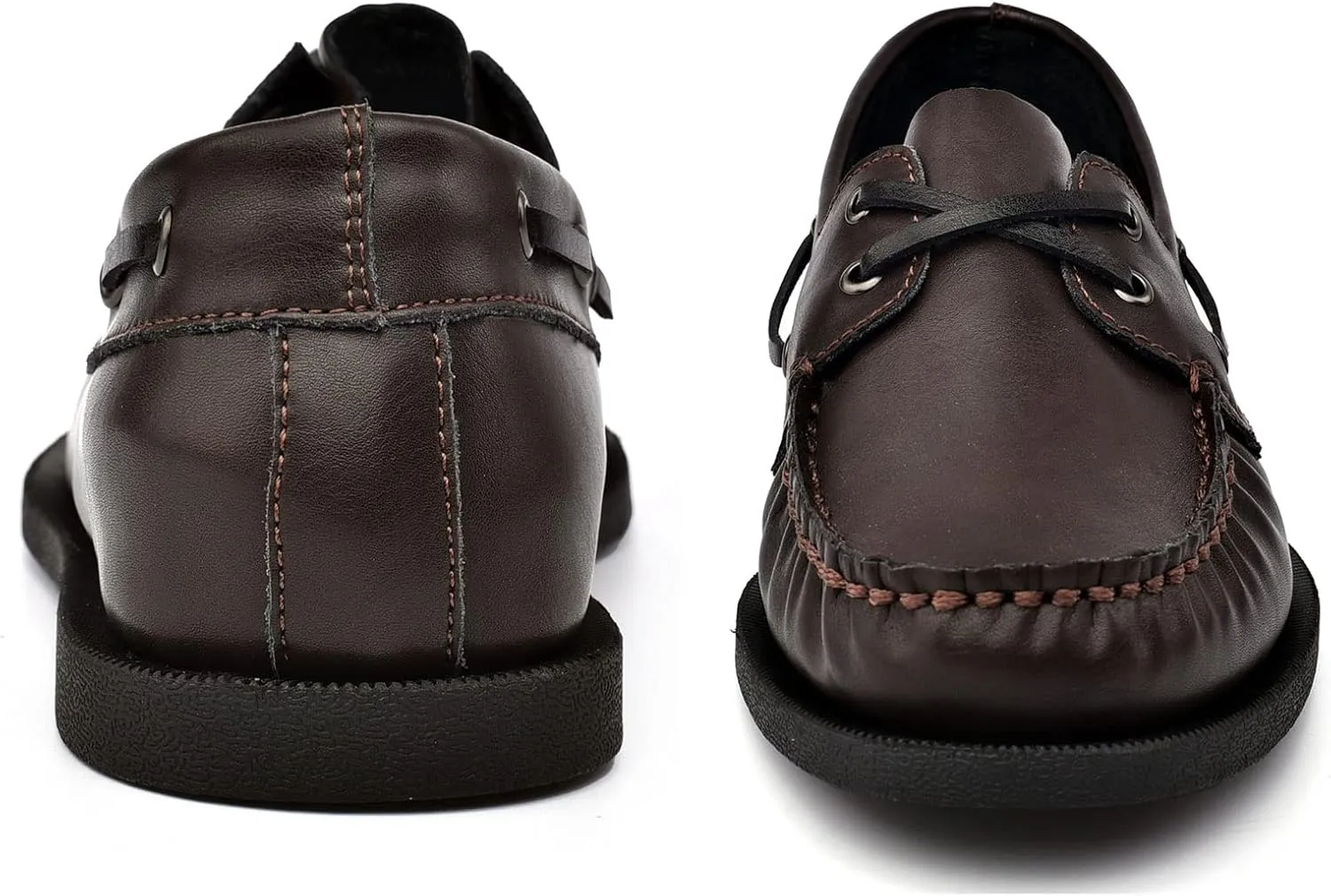 Mens Boat Shoes Leather Casual Dress Shoes Classic Loafers