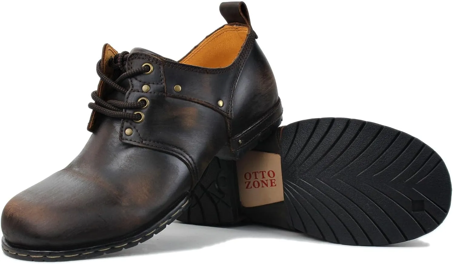 Mens Chukka Biker Cowboy Motorcycle Stylish Boots Combat Hiking Leather Casual Ankle Boots 6015-1-E-R