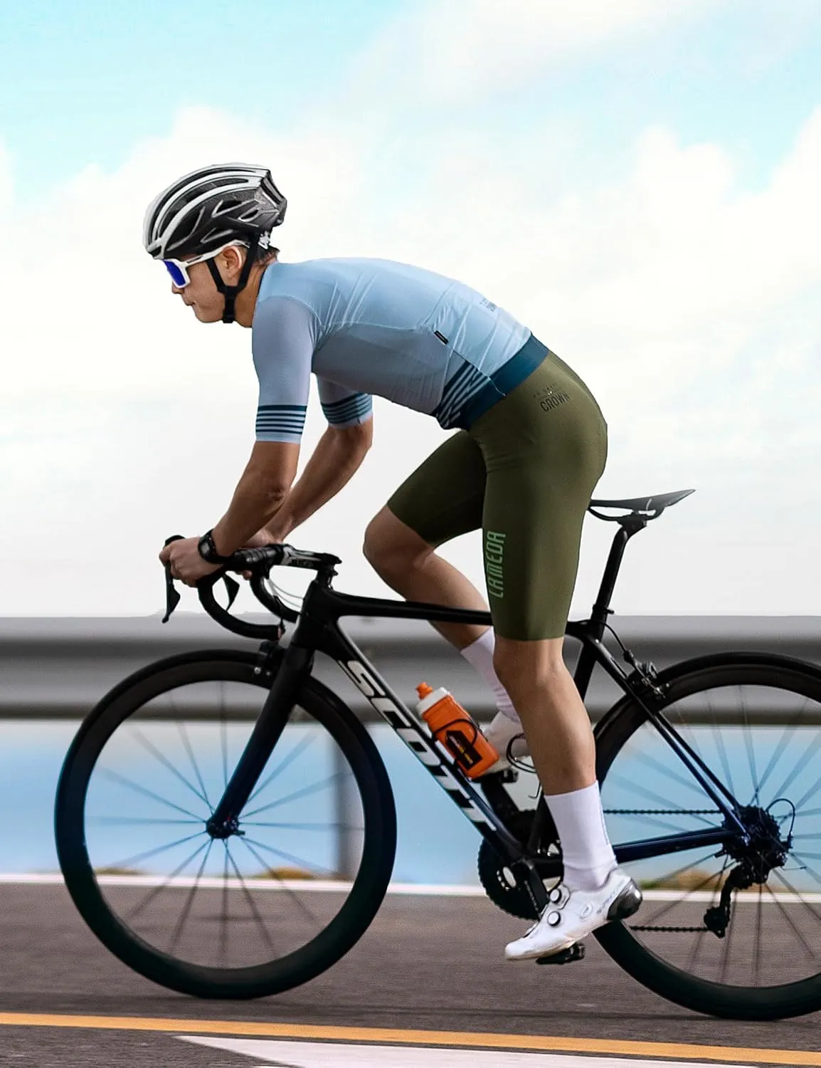 Mens Cycling Bib Shorts,Padded Breathable Bike Shorts Men Lightweight Bicycle Bibs Bike Tight for Road Gravel Biking