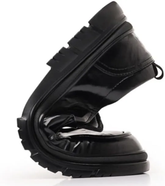Mens Dress Sneakers Breathable Modern Breathable Leather Wingtip Brogue Oxfords Platform Wingtip