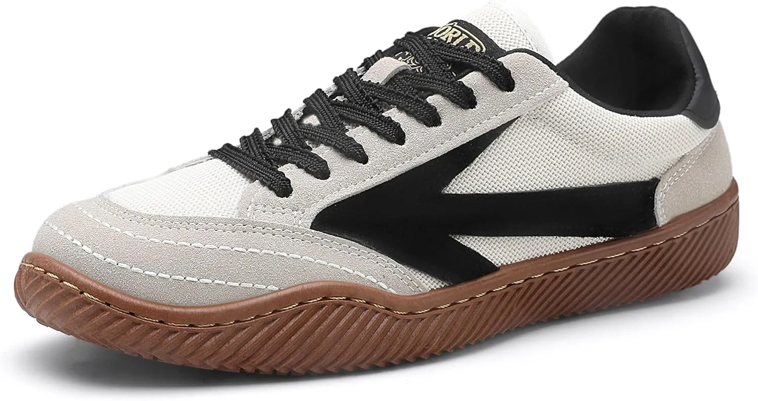 Men's Fashion Sneakers Comfortable Walking Shoes Casual Lace-Up Non Slip Breathable Mesh Sneakers Sports Shoes