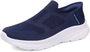 Men's Hands Free Slip On Sneaker Walking Shoes for Mens Dress Casual Comfortable Breathable Hiking Working All-Terrain Ankle Trekking Anti-Slip