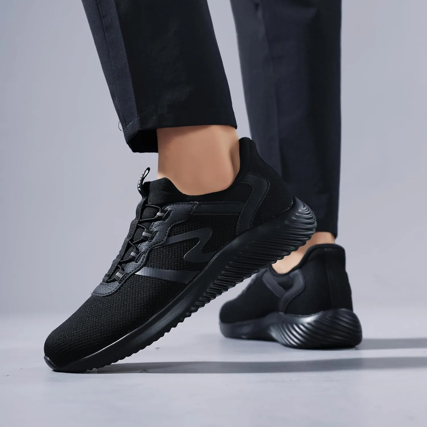 Mens Hands Free Walking Shoes Breathable Slip on Fashion Sneakers Daily Wear Casual Shoes